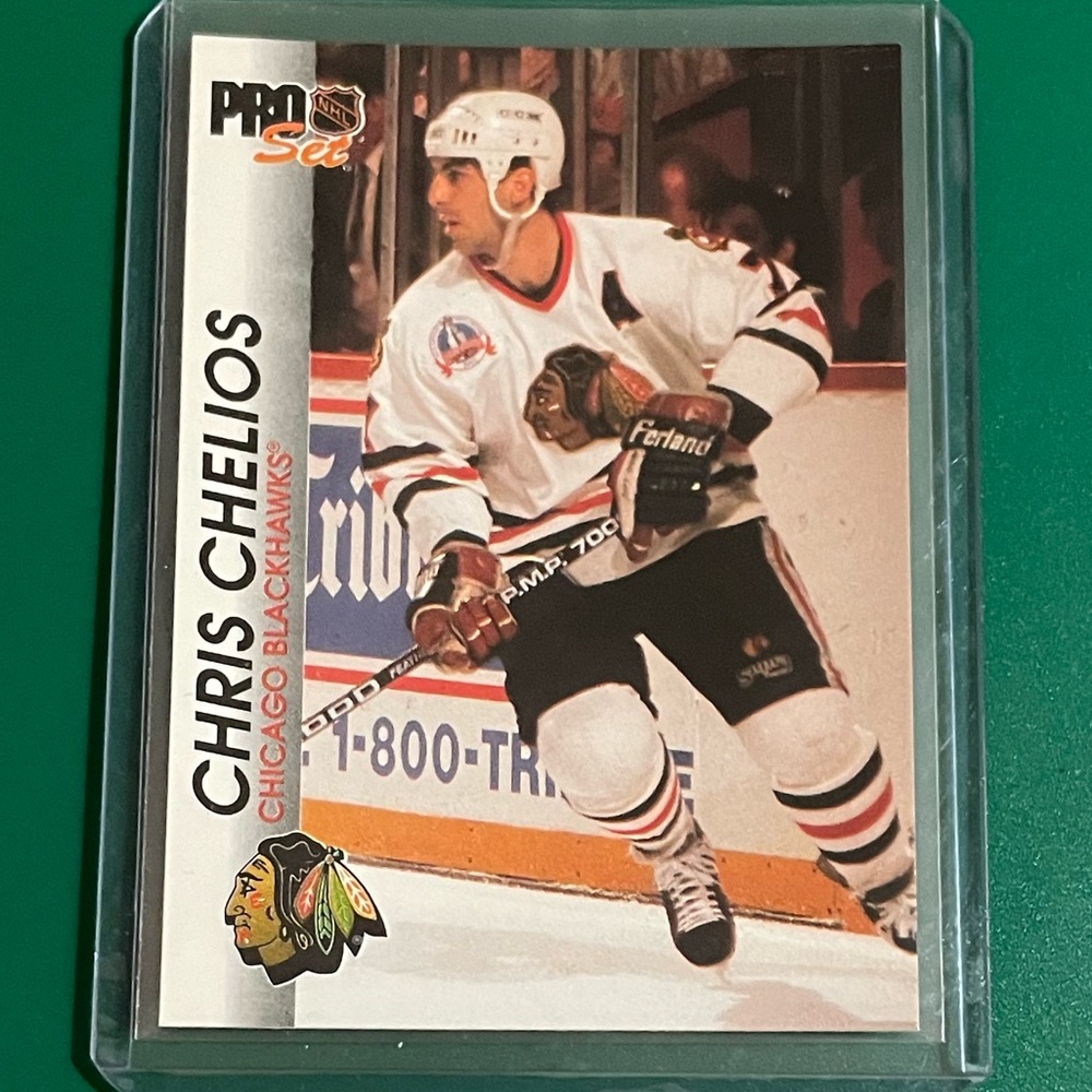 Chris Chelios #34 1992-93 Pro Set Hockey Trading Card